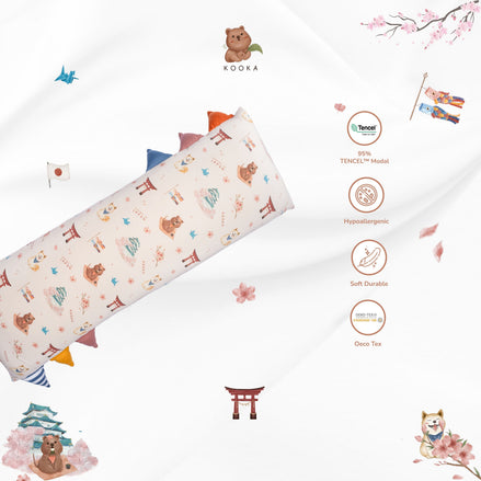 [CASE ONLY] MEDIUM BOLSTER CASE  | ALL AROUND THE WORLD | TENCEL BABY BOLSTER SINGAPORE