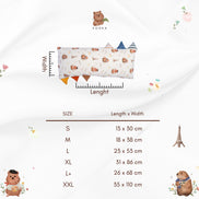 [CASE ONLY] BOLSTER CASE | SUMMER IN PARIS | TENCEL  BABY SINGAPORE