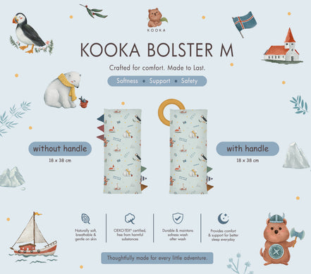 MEDIUM BOLSTER SET  | ALL AROUND THE WORLD | TENCEL BABY BOLSTER SINGAPORE