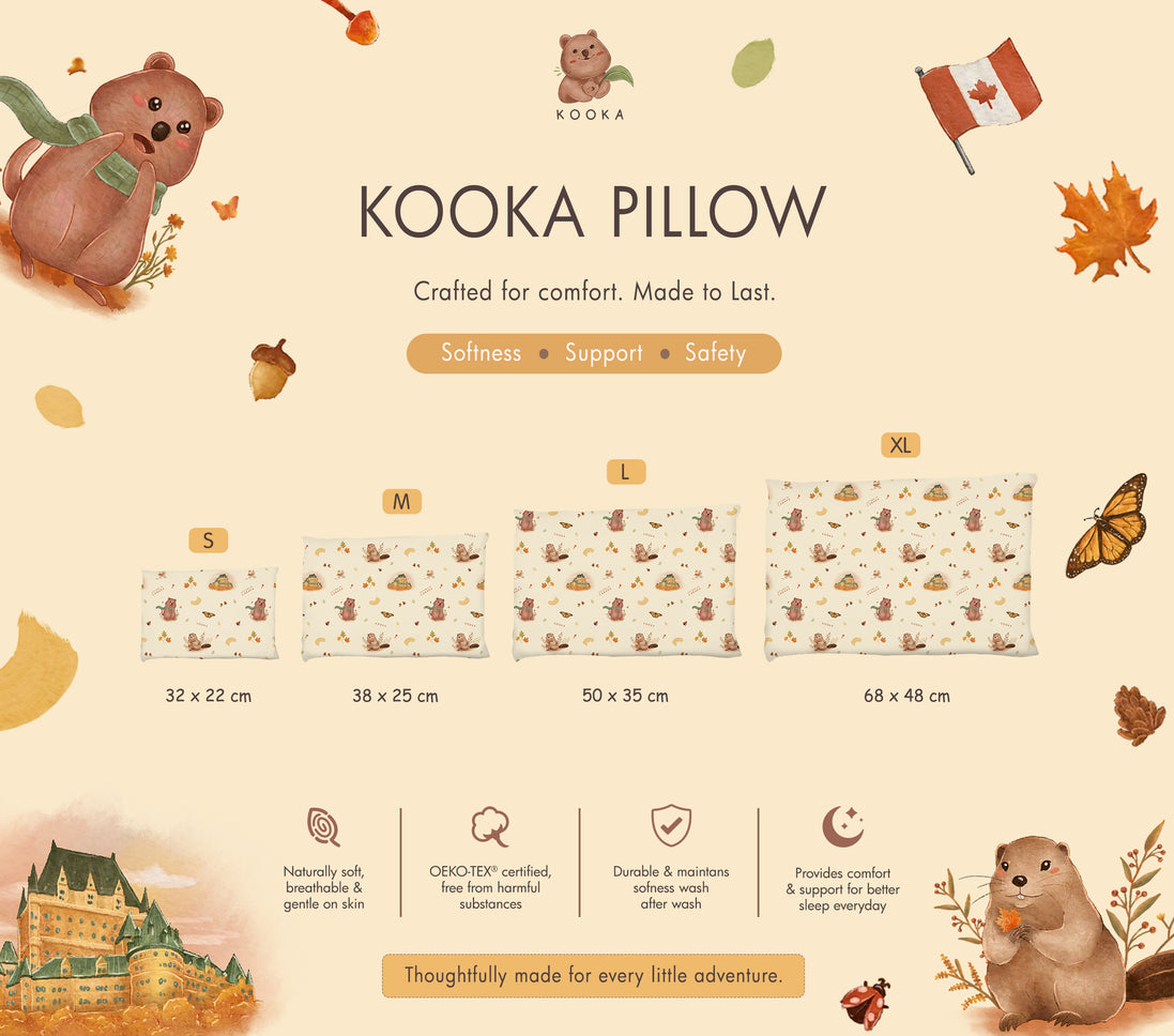 [CASE ONLY]  PILLOW CASE | AUTUMN IN CANADA | TENCEL BABY SINGAPORE