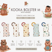 MEDIUM BOLSTER SET  | ALL AROUND THE WORLD | TENCEL BABY BOLSTER SINGAPORE