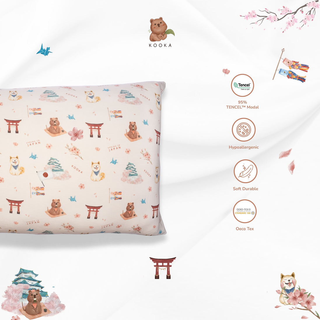 PILLOW SET | SPRING IN JAPAN | TENCEL BABY SINGAPORE