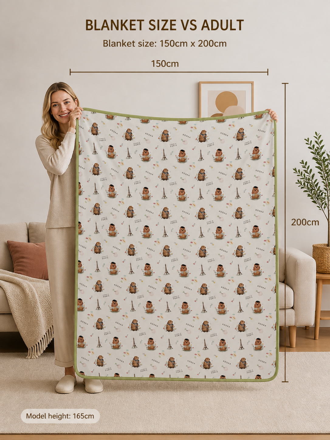 TENCEL™ Double Layer Blanket | SUMMER IN PARIS |TENCEL™Blanket Singapore
