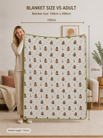 TENCEL™ Double Layer Blanket | SUMMER IN PARIS |TENCEL™Blanket Singapore