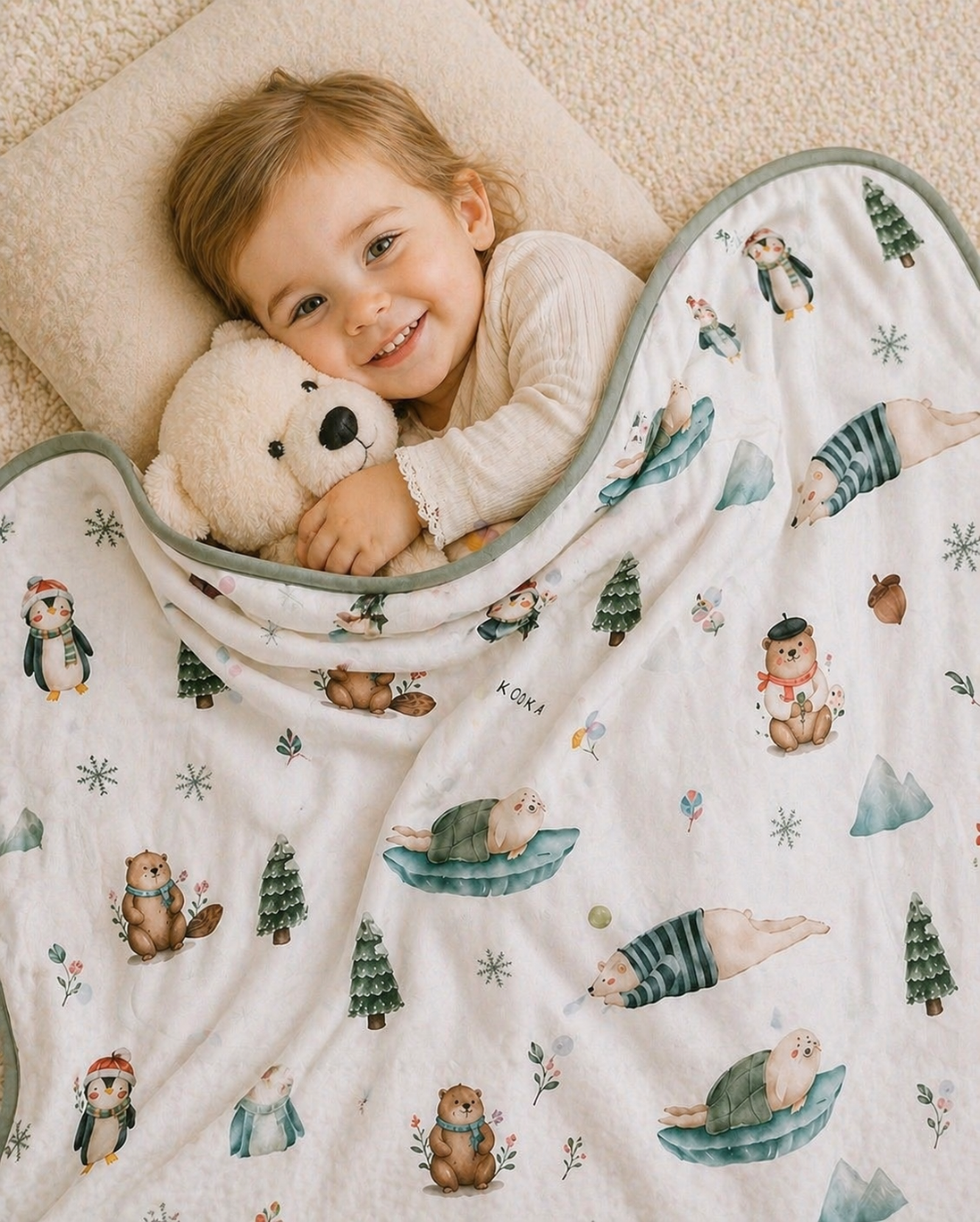 TENCEL™ Double Layer Blanket | ARTIC WINTER | TENCEL™ Blanket Singapore