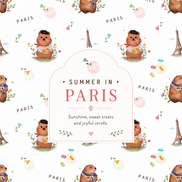 BOLSTER SET | SUMMER IN PARIS | TENCEL™ BABY SINGAPORE