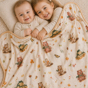 TENCEL™Double Layer Blanket | AUTUMN IN CANADA | TENCEL™ Blanket Singapore