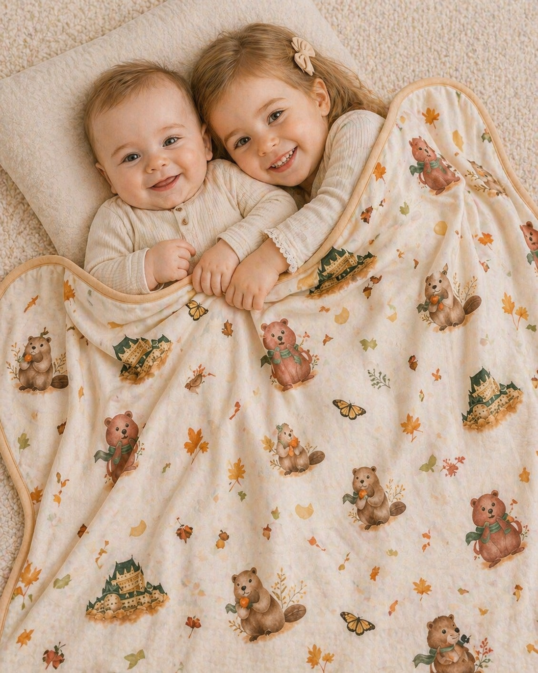 TENCEL™Double Layer Blanket | AUTUMN IN CANADA | TENCEL™ Blanket Singapore