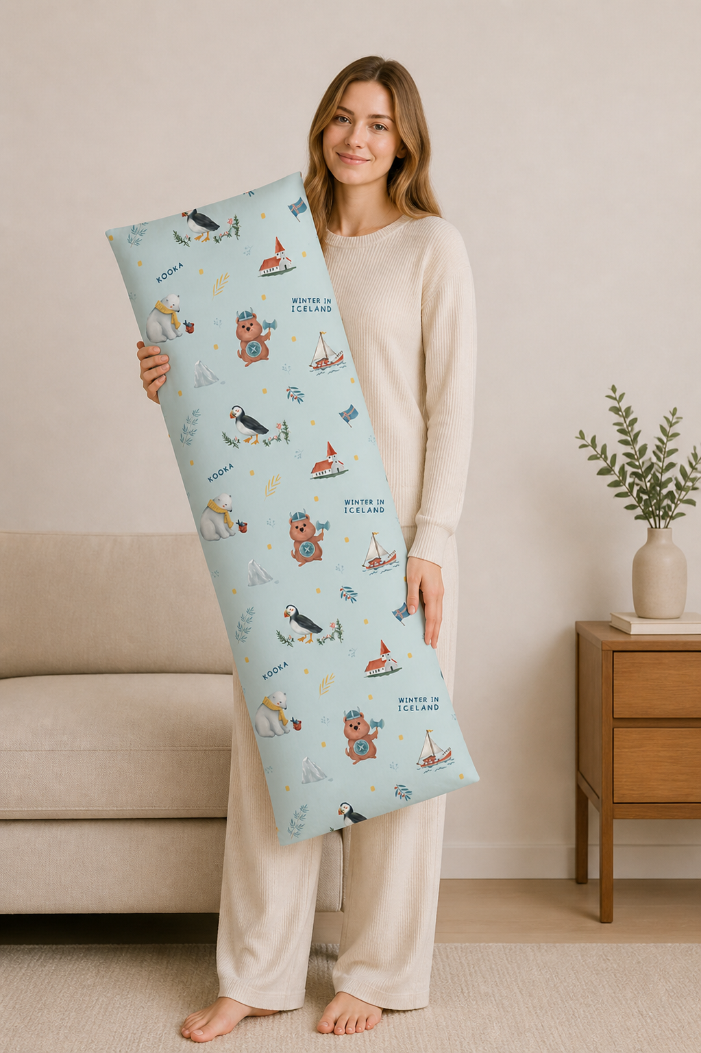 BOLSTER SET | WINTER IN ICELAND | TENCEL  BABY SINGAPORE