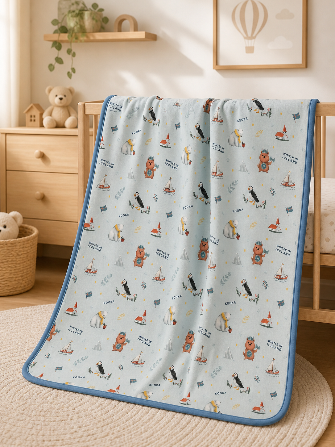 TENCEL™ Double Layer Blanket | WINTER IN ICELAND | TENCEL™ Blanket Singapore