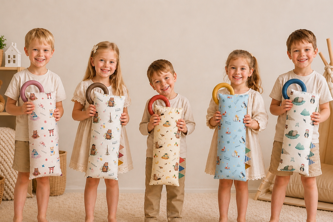 MEDIUM BOLSTER SET  | ALL AROUND THE WORLD | TENCEL BABY BOLSTER SINGAPORE