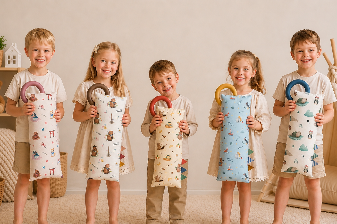 MEDIUM BOLSTER SET  | ALL AROUND THE WORLD | TENCEL BABY BOLSTER SINGAPORE