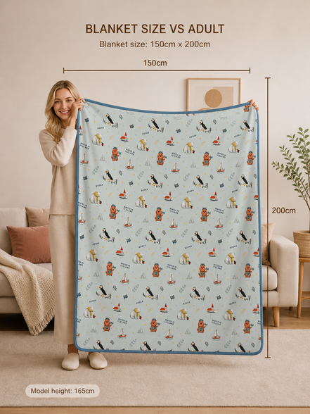 TENCEL™ Double Layer Blanket | WINTER IN ICELAND | TENCEL™ Blanket Singapore
