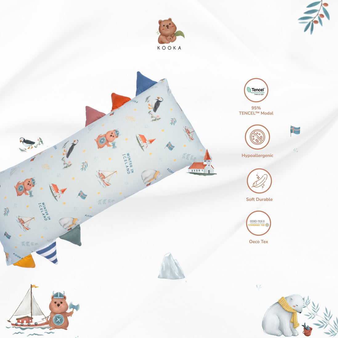 BOLSTER SET | WINTER IN ICELAND | TENCEL  BABY SINGAPORE