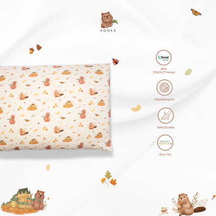 [CASE ONLY]  PILLOW CASE | AUTUMN IN CANADA | TENCEL BABY SINGAPORE