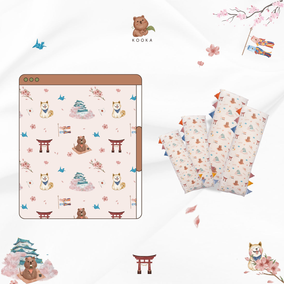 BOLSTER SET| SPRING IN JAPAN | TENCEL™ BABY SINGAPORE