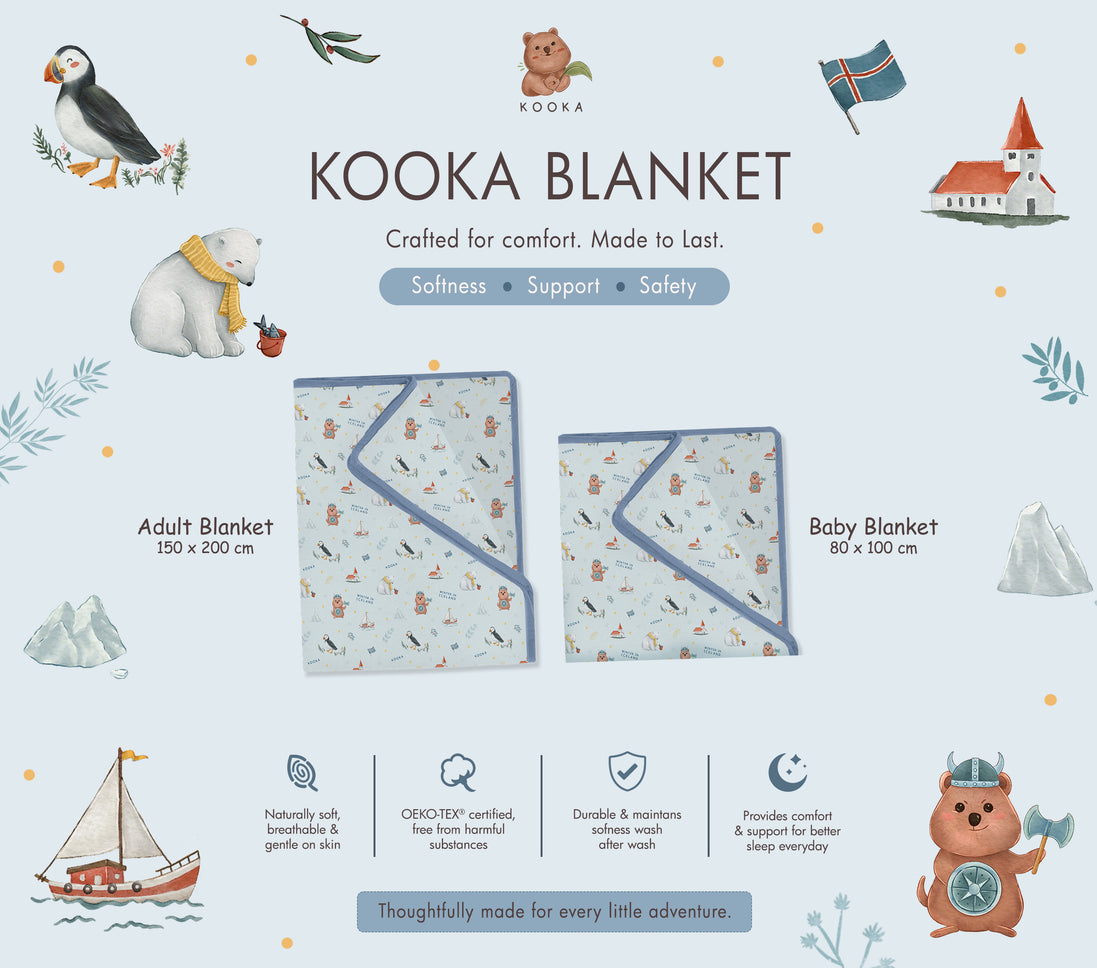 TENCEL™ Double Layer Blanket | WINTER IN ICELAND | TENCEL™ Blanket Singapore