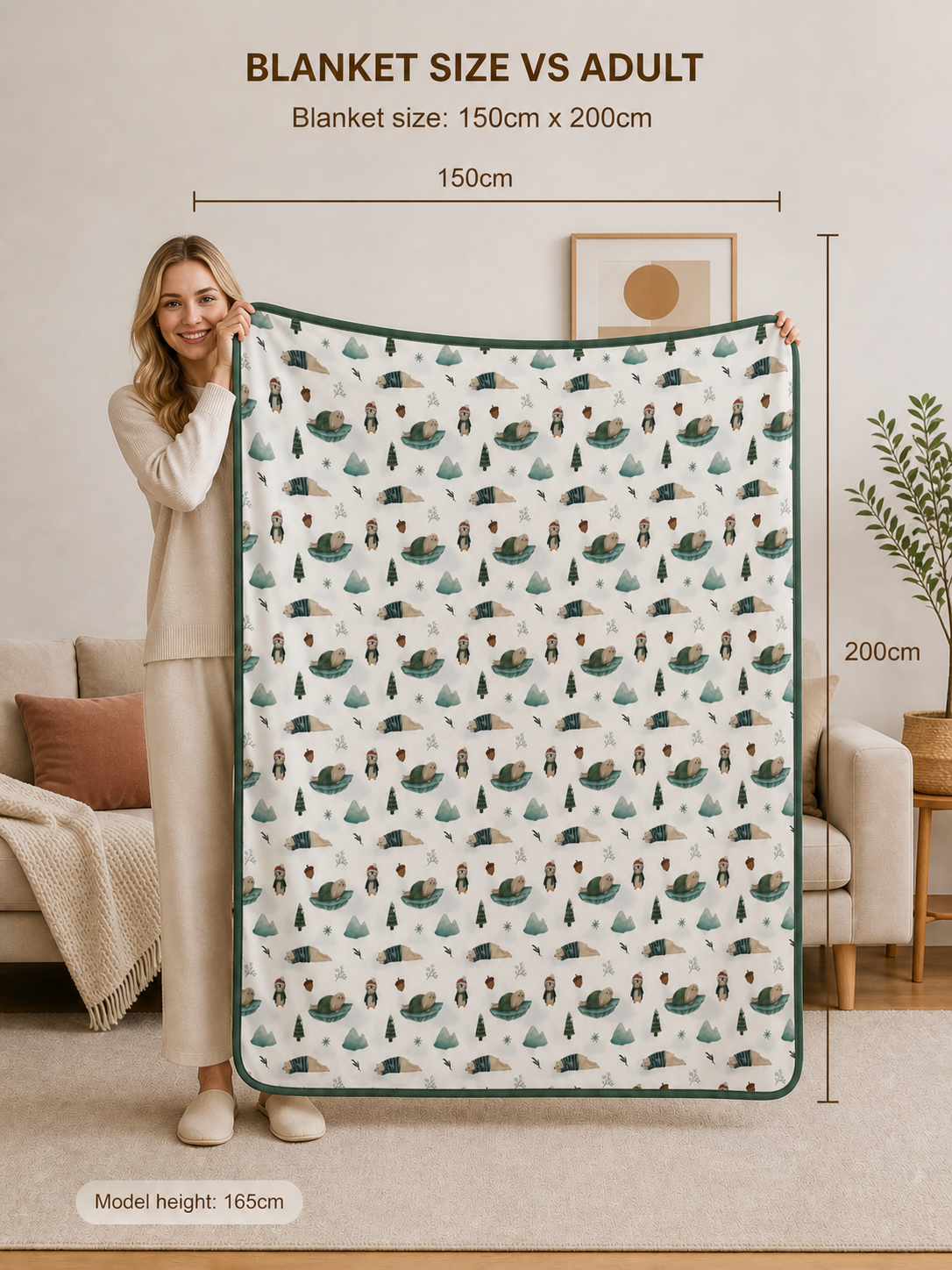 TENCEL™ Double Layer Blanket | ARTIC WINTER | TENCEL™ Blanket Singapore