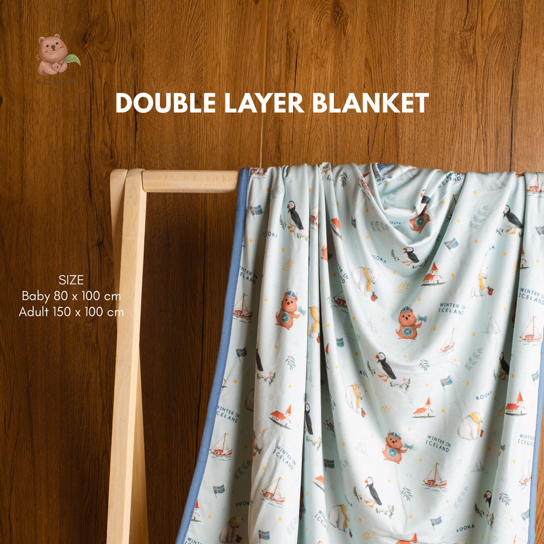 TENCEL™ Double Layer Blanket | WINTER IN ICELAND | TENCEL™ Blanket Singapore